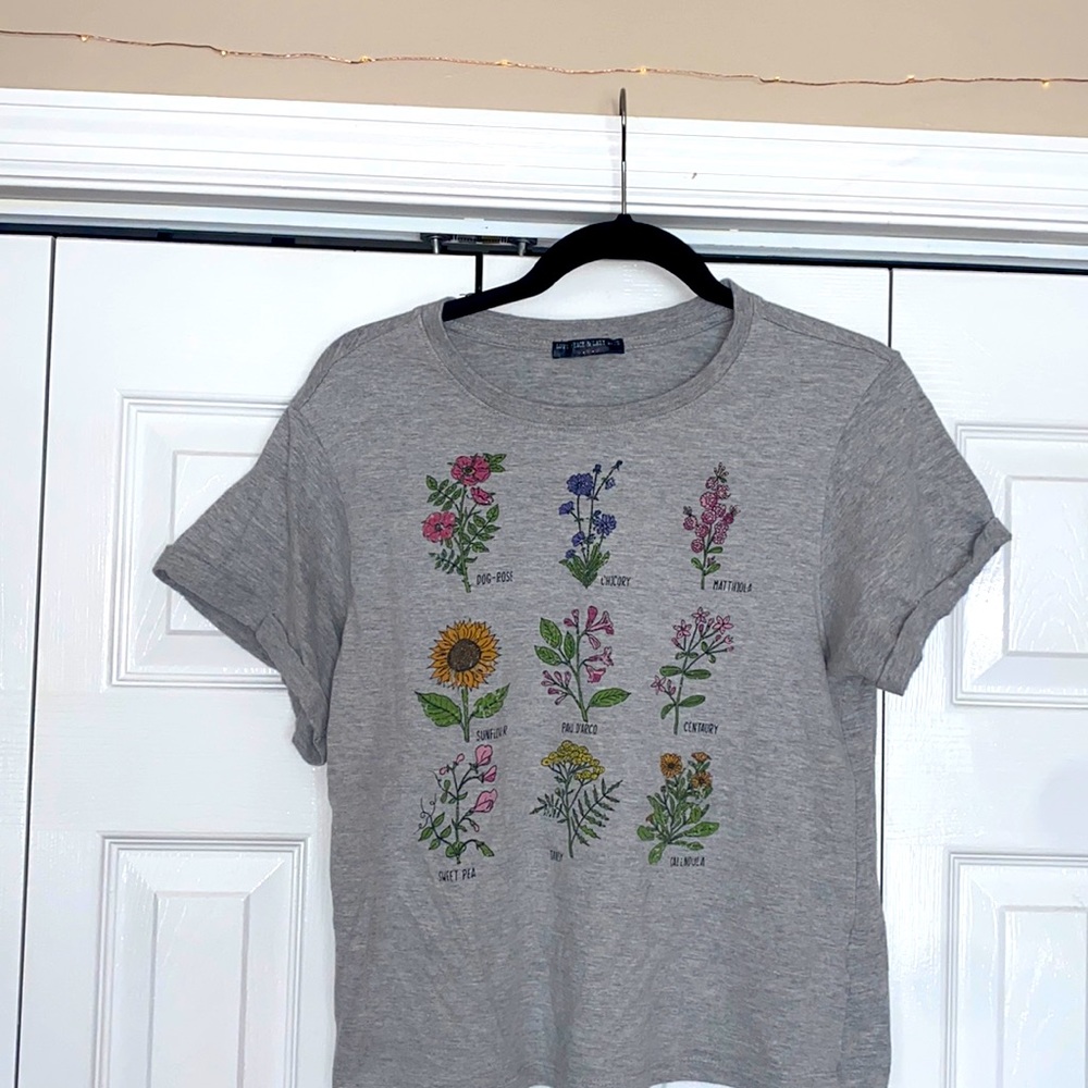 cute flower genealogy tee